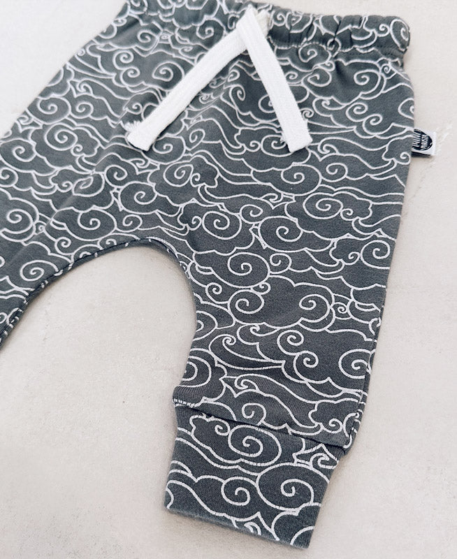 Conjunto Bebê Menino Calça + Body Longo + Babador | Mescla e Dreamy