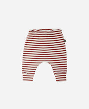 Calça de Bebê Harém Unissex | Listrinhas Vermelho