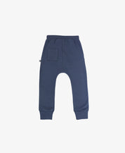 Calça Bolsão Unissex | Liso Azul Oxford