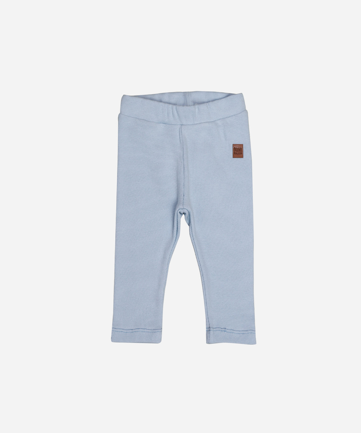 Calça Unissex Slim Canelada Infantil Liso Azul Coastal - azul marítimo costeiro fresco em ribana canelada 100% algodão - MiniMalista Baby