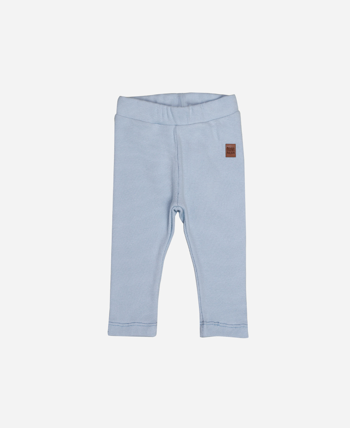 Calça Unissex Slim Canelada Infantil Liso Azul Coastal - azul marítimo costeiro fresco em ribana canelada 100% algodão - MiniMalista Baby