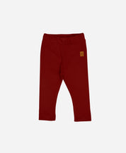 Calça Unissex Slim Canelada Infantil Liso Real Red - vermelho clássico vibrante festivo em ribana canelada 100% algodão - MiniMalista Baby
