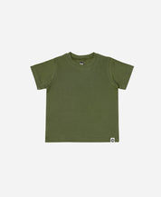 Camiseta Infantil Manga Curta Unissex | Liso Jungle Green