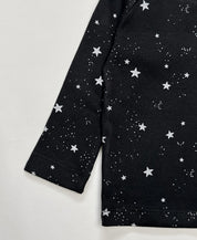 Camiseta Infantil de Inverno Manga Longa Unissex Raglan | Space