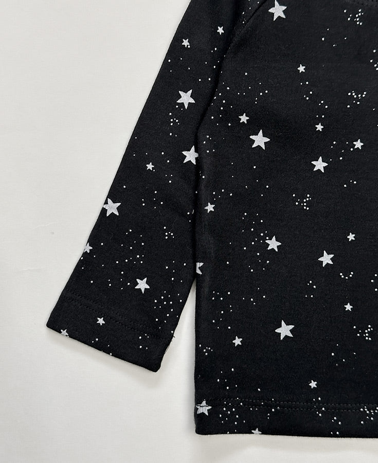 Camiseta Infantil de Inverno Manga Longa Unissex Raglan | Space