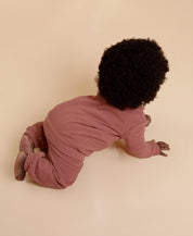 Conjunto Blusão e Calça Infantil Quentinho Soft | Liso Dark Rose