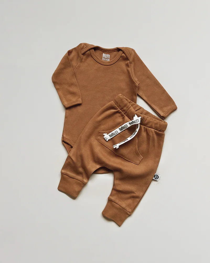 Conjunto Body e Calça Bebê | Liso Goldie
