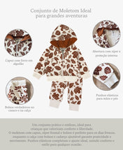 Conjunto de Moletom Infantil Peluciado | Fall