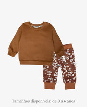 Conjunto de Moletom Infantil Algodão Menina | Field e Ginger