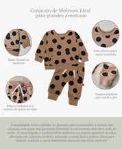 Conjunto de Moletom Infantil Peluciado | Full Moon