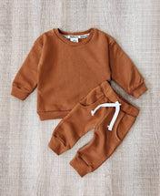 Conjunto de Moletom Infantil Algodão | Liso Ginger