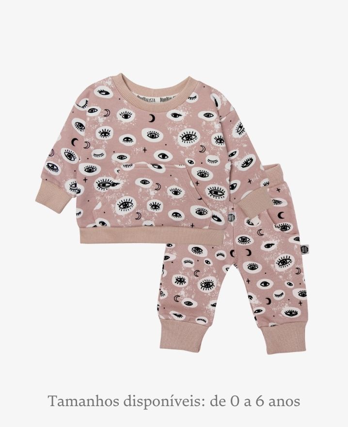 Conjunto de Moletom Infantil Leve | Mystic Eyes