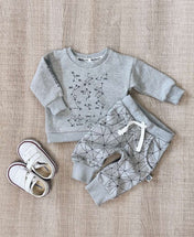 Conjunto de Moletom Infantil Peluciado | Constellation e Sattelite Mescla