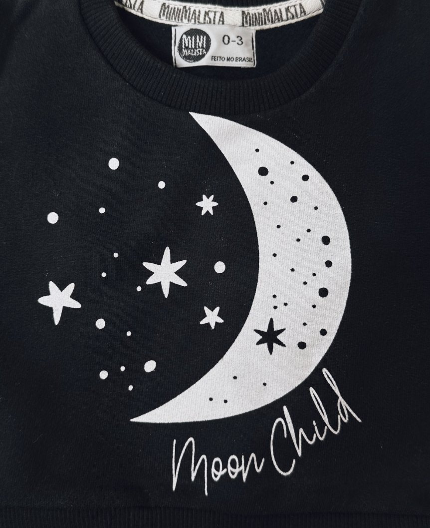 Conjunto de Moletom Infantil Algodão | Space e Moon Child