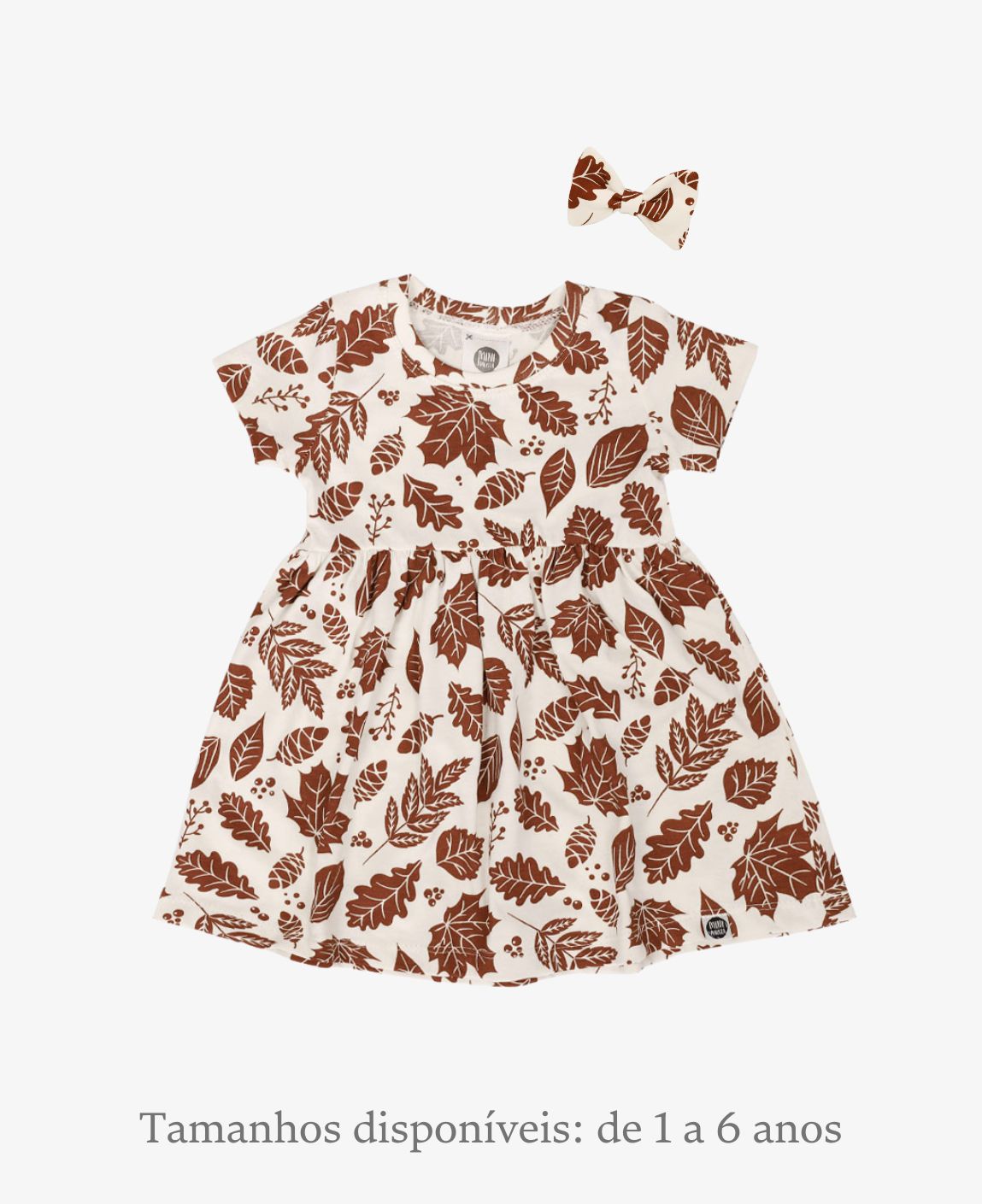 Conjunto Vestido Verão e Laço Clip Menina | Fall