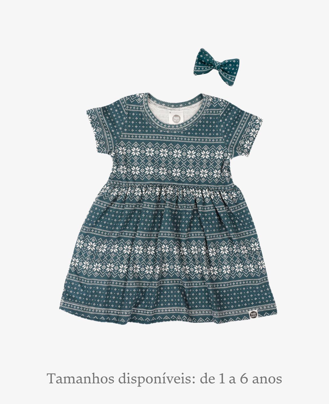 Conjunto Vestido Verão e Laço Clip Menina | Sweater