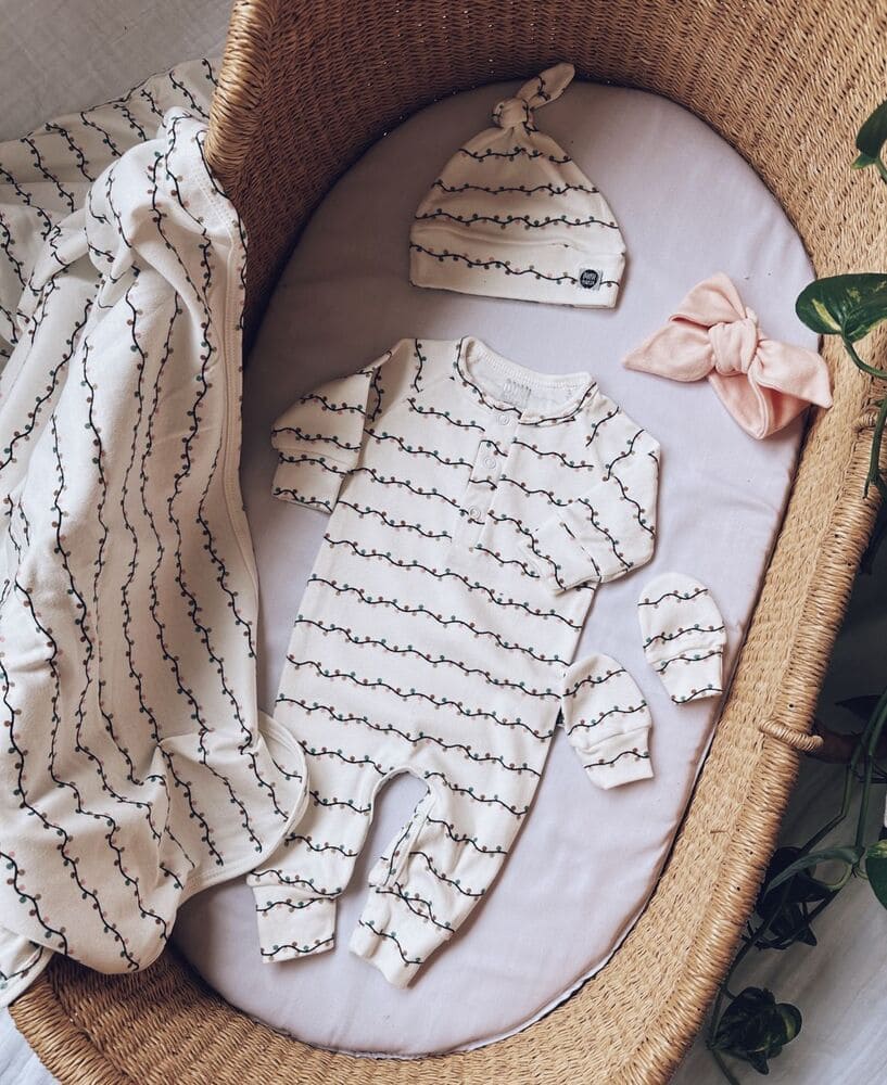 Conjunto Saída de Maternidade Meu Primeiro Natal - 4 Peças | Lights