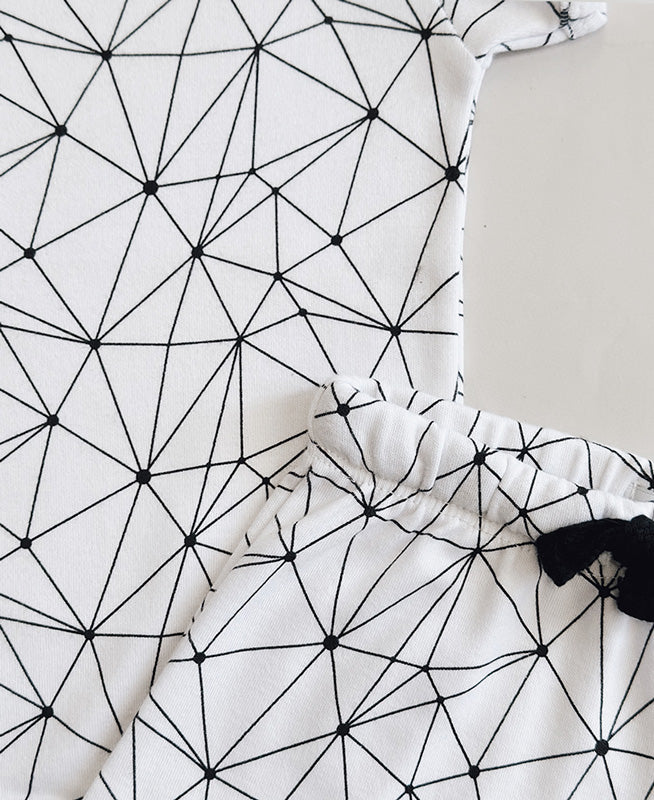 Conjunto Body Manga Curta e Calça Bebê Unissex | Satellite Branco