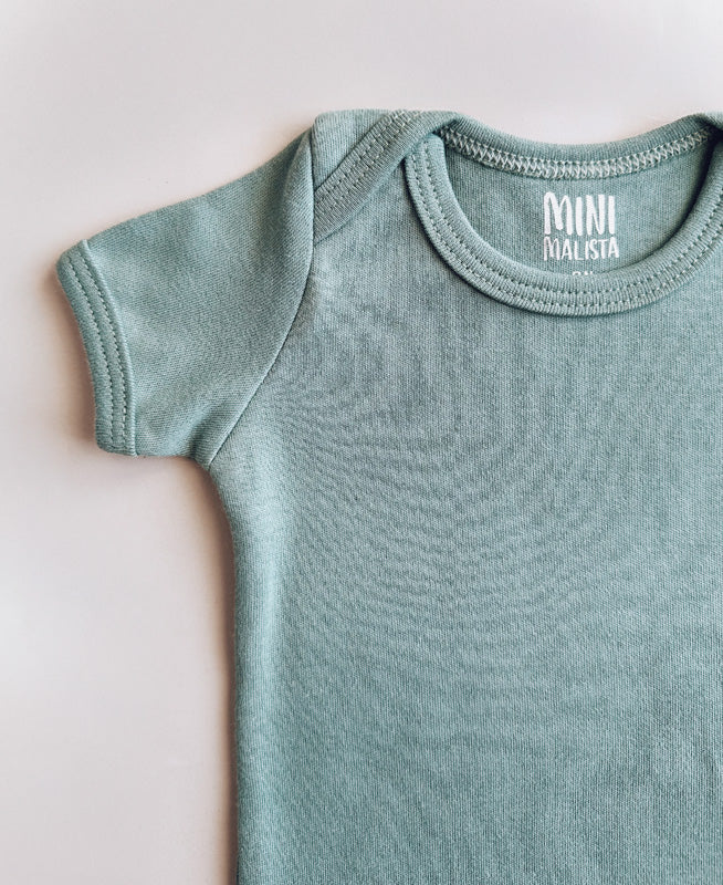 Conjunto Verão Bebê Menina Body e Saia | Sage e Blueberry