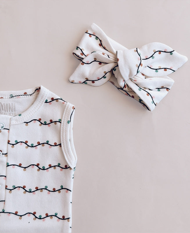 Conjunto Verão Bebê Menina Body e Saia | Lights