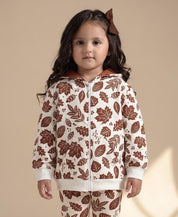 Conjunto Casaco de Moletom e Calça Legging Infantil Algodão | Fall