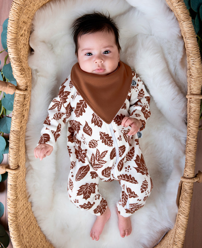 Conjunto Bebê Macacão + Babador | Oak e Fall
