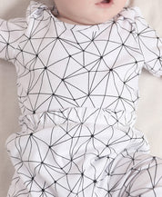 Conjunto Body Manga Curta e Calça Bebê Unissex | Satellite Branco