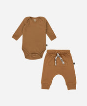 Conjunto Body e Calça Bebê | Liso Goldie