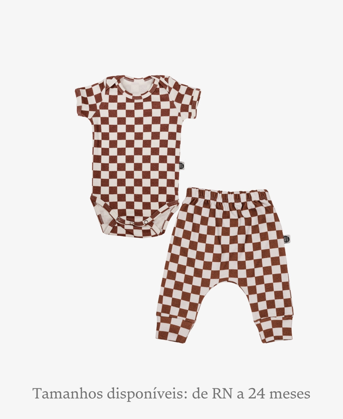 Conjunto Body Manga Curta e Calça Bebê Unissex | Racer Oak