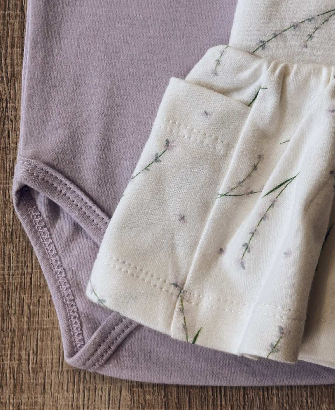 Conjunto Verão Bebê Menina Body e Saia | Lavender e Lilac