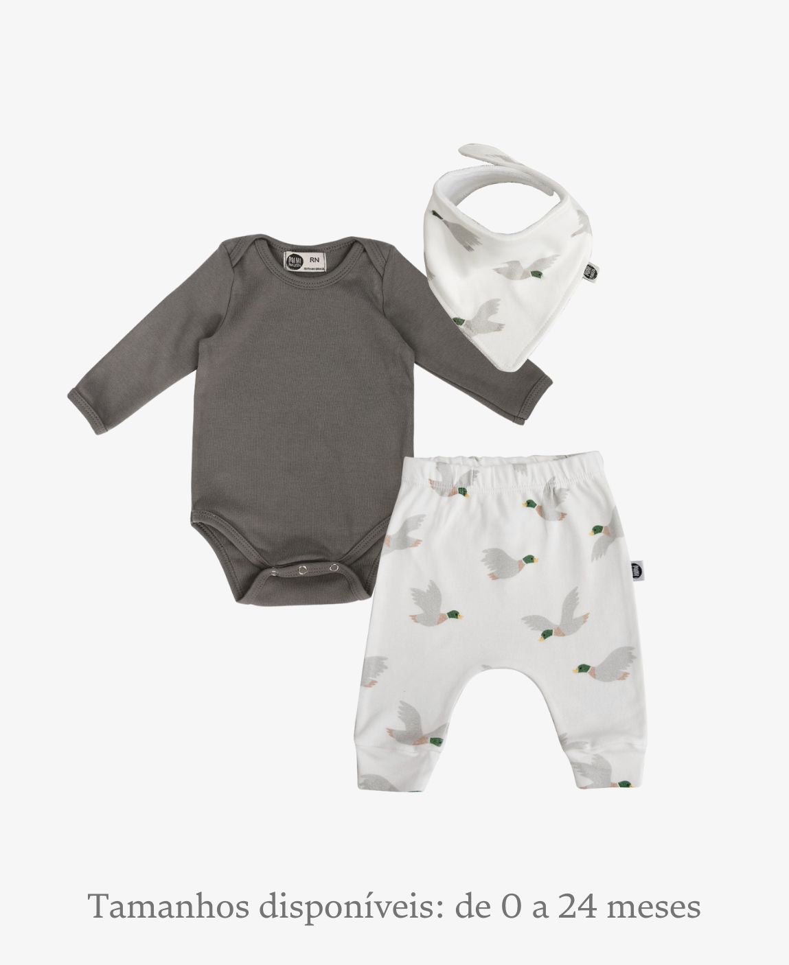 Conjunto Calça e Body e Babador | Mallard Duck