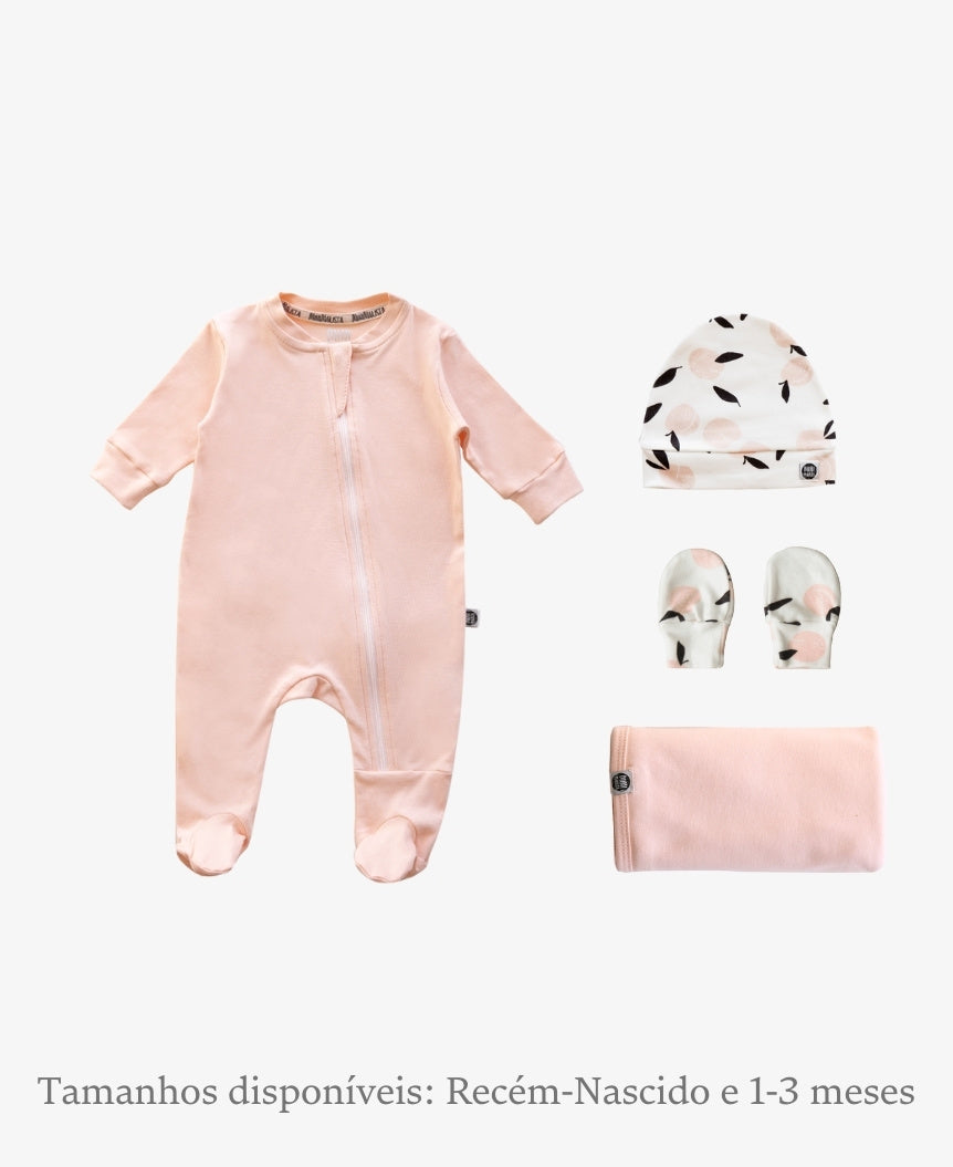 Conjunto Saída de Maternidade Bebê | Apricots e Peachy