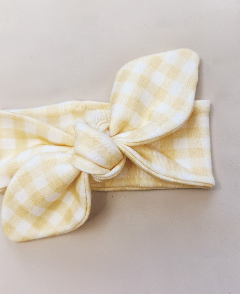 Faixinha de Cabelo Infantil | Vichy Amarelo