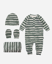 Kit Presente Saída de Maternidade Bebê 4 peças | Tie Dye