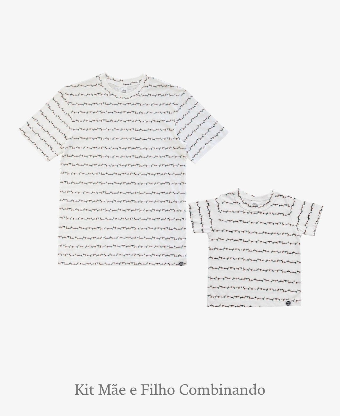 Kit Tal Mãe Tal Filho Camiseta Adulto + Camiseta Infantil | Lights