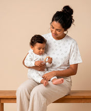 Kit Tal Mãe Tal Filho Camiseta Adulto + Macacão Bebê | Lucky
