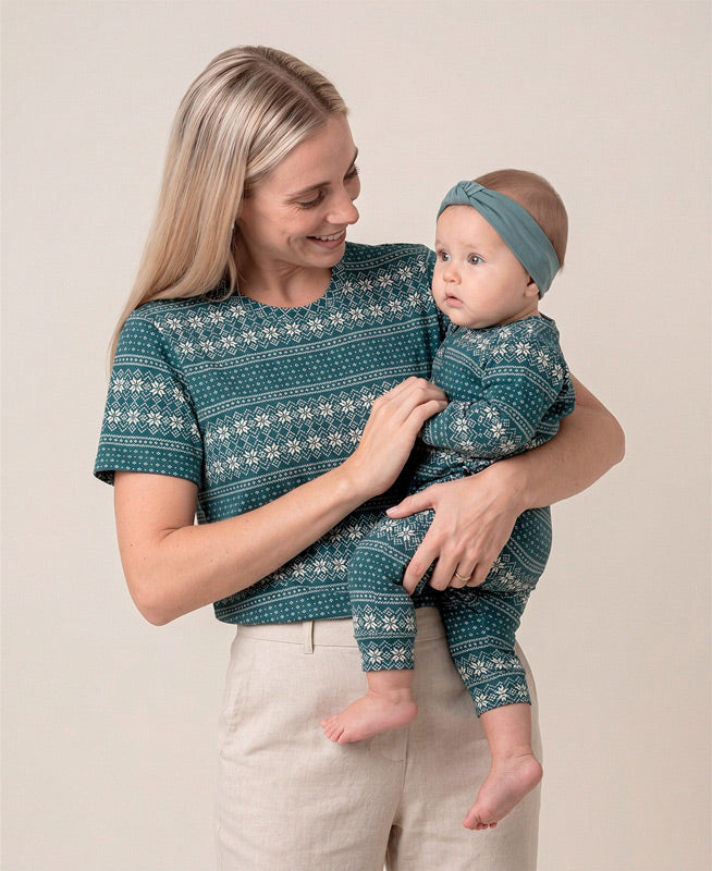 Kit Tal Mãe Tal Filho Camiseta Adulto + Macacão Bebê | Sweater