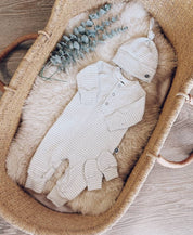 Kit Bebê Macacão Minimalista 3 peças | Listrinhas Cinza