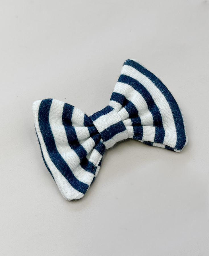 Laço de Cabelo com Clip | Listrinhas Navy