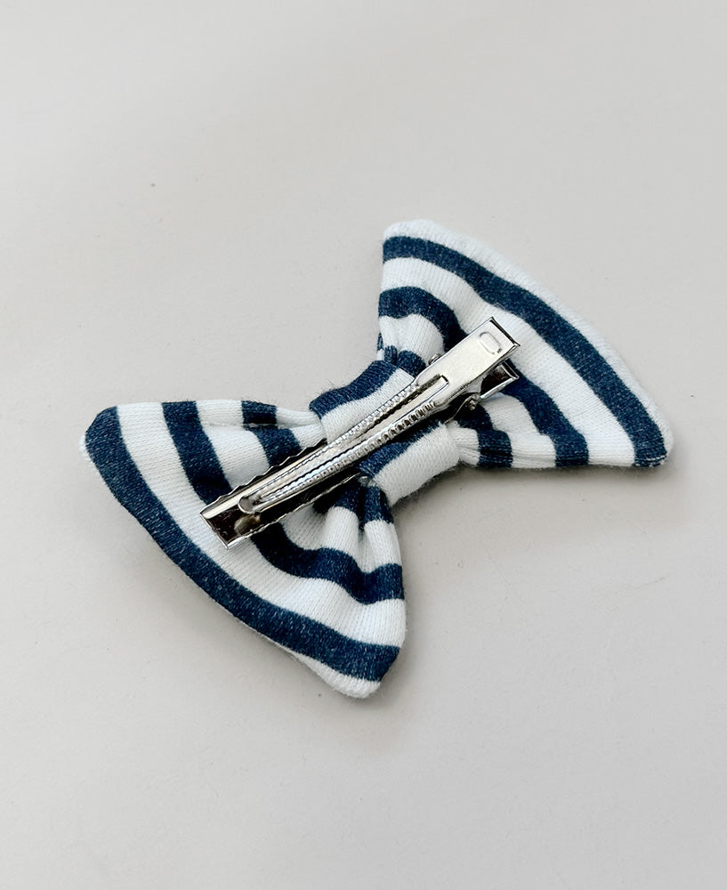 Laço de Cabelo com Clip | Listrinhas Navy