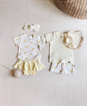 Conjunto Verão Menino Camiseta e Bermuda | Manteiga e Solar