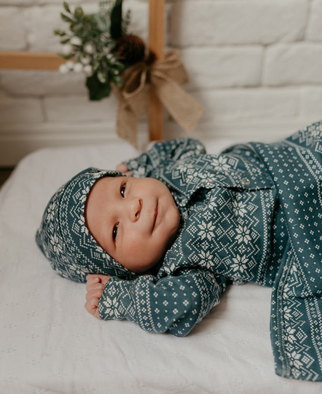 Kit Bebê Macacão Minimalista Meu Primeiro Natal - 3 peças | Sweater