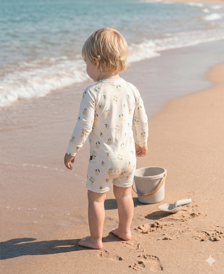 Macaquinho de Praia Estampado UV50+ | Limone