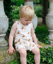 Macaquinho de Verão Botões Regata Unissex | Yin Yang