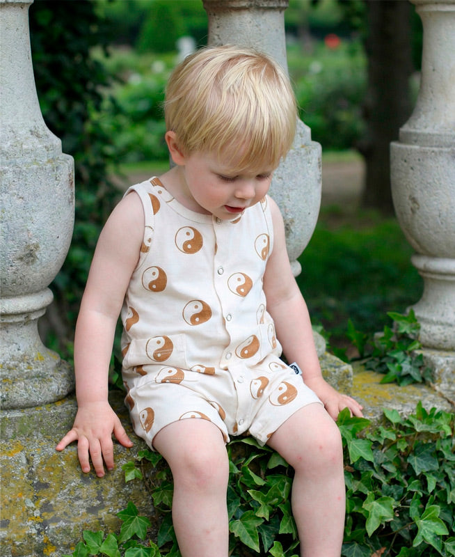 Macaquinho de Verão Botões Regata Unissex | Yin Yang