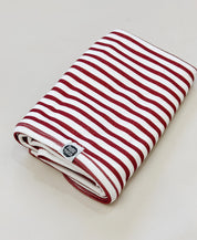 Manta de Malha de Algodão para Bebês | Listrinhas Vermelho