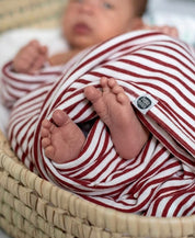 Manta de Malha de Algodão para Bebês | Listrinhas Vermelho