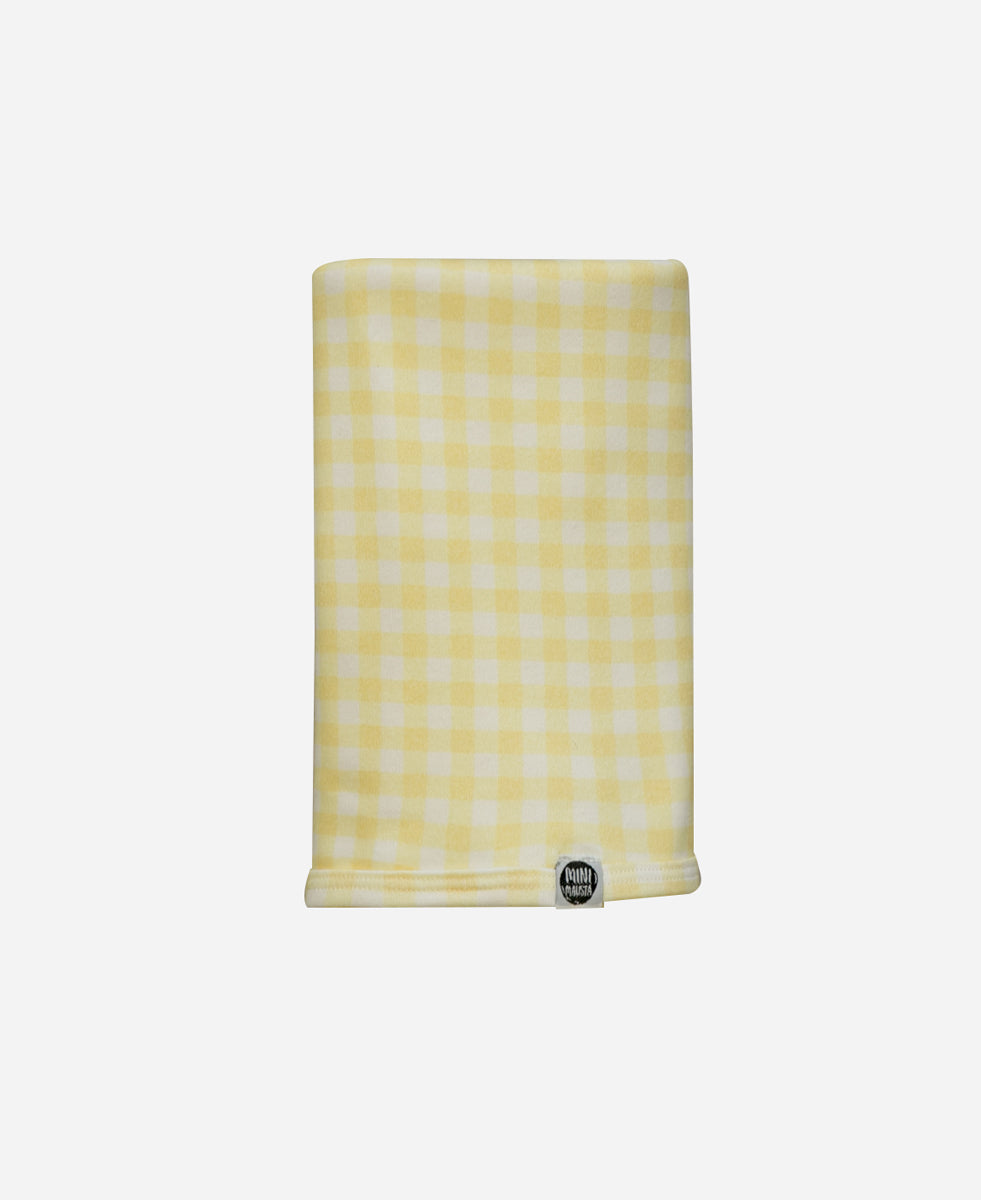 Manta de Malha de Algodão para Bebês | Vichy Amarelo