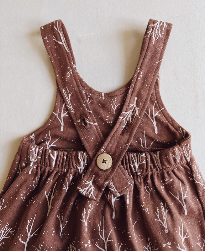 Conjunto Bebê Menina Pinafore + Tapa-Fraldas 2 Peças | Twig