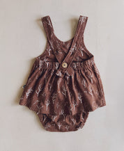 Conjunto Bebê Menina Pinafore + Tapa-Fraldas 2 Peças | Twig